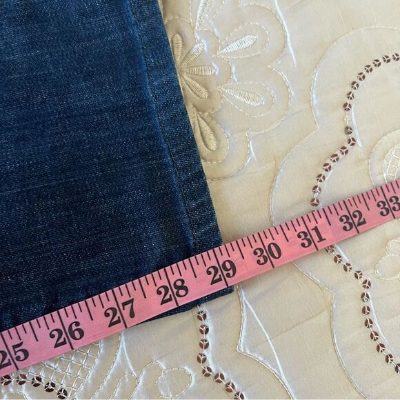 7 For All Mankind The Standard Straight Dark Wash Jeans Size 33 - Picture 12 of 13
